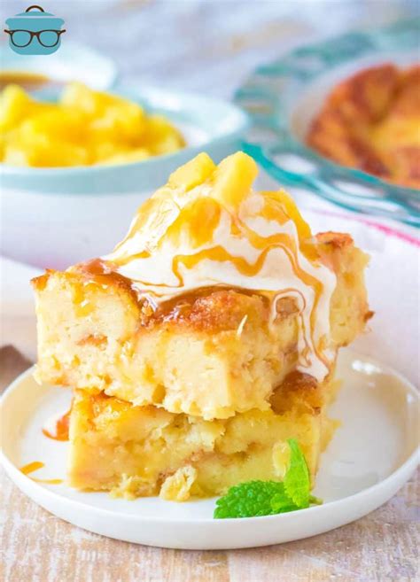 Pineapple Bread Pudding - The Country Cook