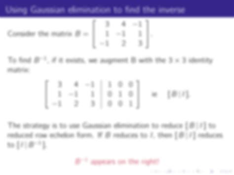 SOLUTION: Finding inverse matrix - Studypool