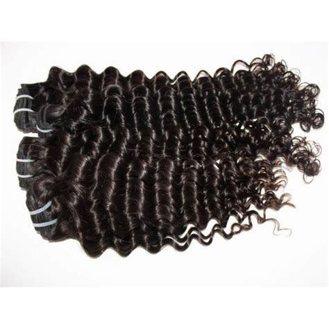 Single Donor East Asian Raw Virgin Deep Wave Hair Bundles Package