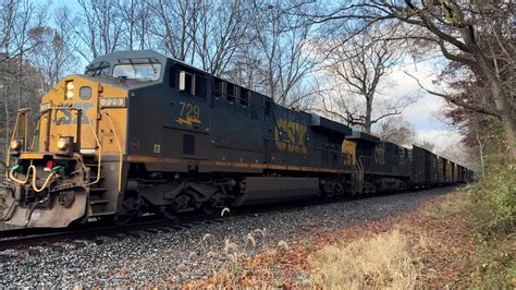 CSX C O Heritage Unit Woodbine MD 11 1 23 Railroads Trains Csx