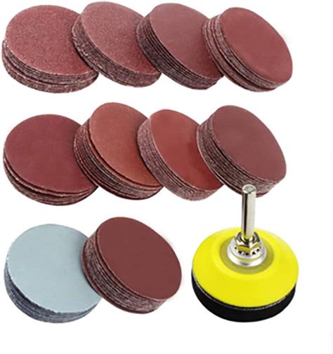 100 Pieces 2 Inch Sanding Discs 80 3000 Grit Sandpaper With 14 Shank