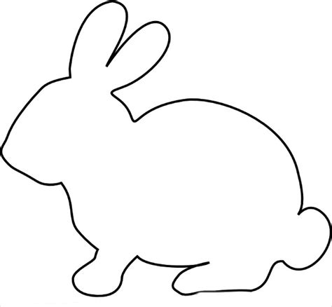 Printable Easter Bunny Silhouette