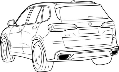 Coloriage Bmw Pour Enfants Simple Et Amusant Coloriagevip