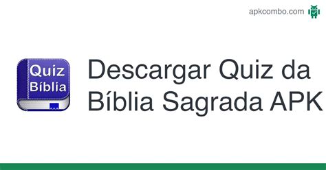 Quiz Da B Blia Sagrada Apk Android App Descarga Gratis