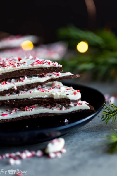 Easy Four Ingredient Peppermint Bark Recipe Fox And Briar