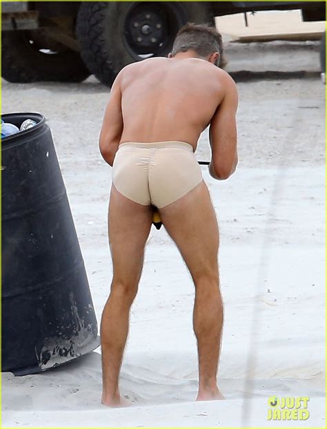 Zac Efron Runs Around Shirtless Nearly Naked In These Amazing Photos