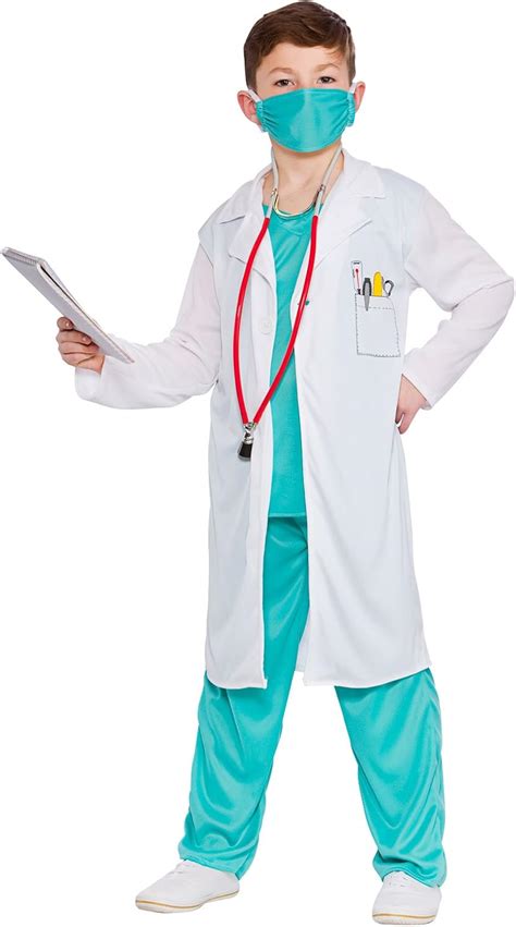 Kids Unisex Hospital Doctor Fancy Dress Costume 3 4 Years