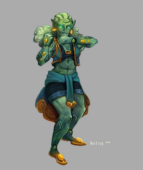 Earth Genasi Fighter By Kichi Art On Deviantart