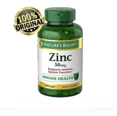 Zinco Mg Sa De Imunol Gica C Psulas Natures Bounty Parcelamento