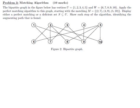 The Bipartite Graph In The Figure Below Has Vertices Chegg