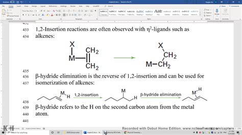 22 25 1 2 Insertions and β Hydride Elimination YouTube