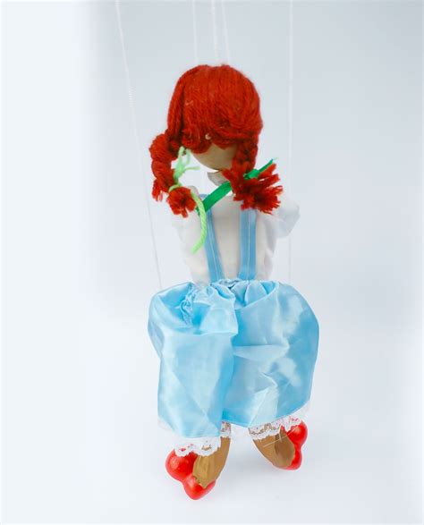 Vintage Marionette Puppet Redhead Girl 17 Etsy