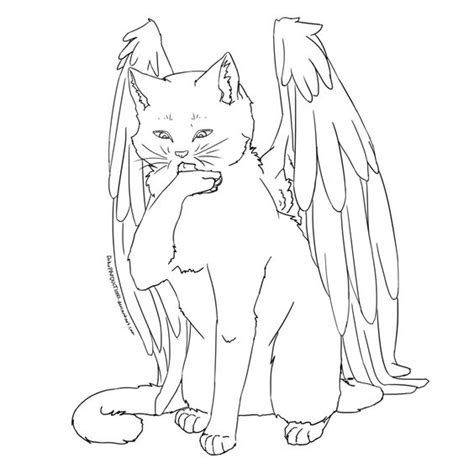 Cat With Wings Drawing At Getdrawings Free Download