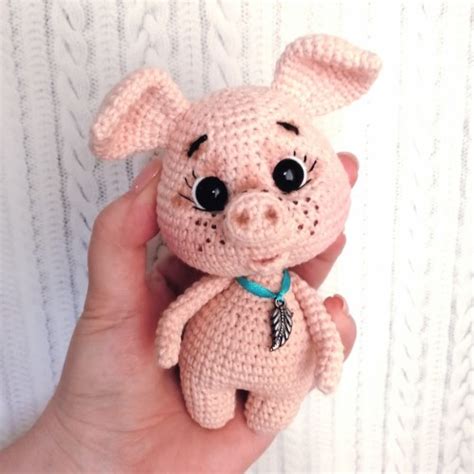 Beautiful Skills Crochet Knitting Quilting Cute Pig Amigurumi