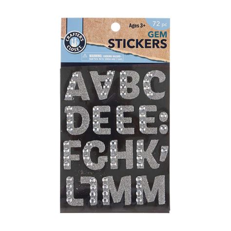 Crafter S Closet Gem Stickers Letters