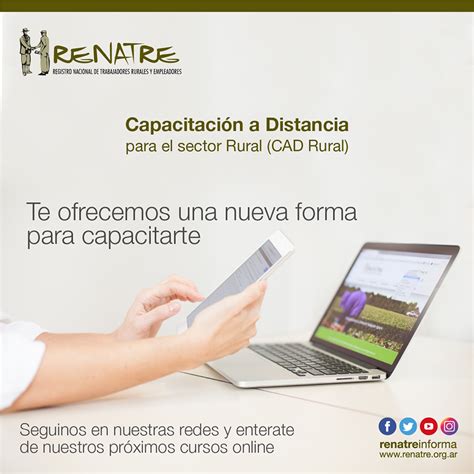 El Renatre Lanz Un Programa De Capacitaciones A Distancia Para El