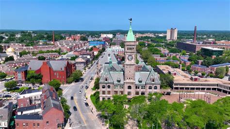 Lowell City Hall, Lowell, Massachusetts, USA Stock Footage - Video of ...