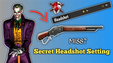 New Secret Headshot Setting M Free Fire Headshot Trick M