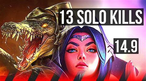 RENEKTON Vs IRELIA TOP 13 Solo Kills 15 2 5 Legendary 37k DMG