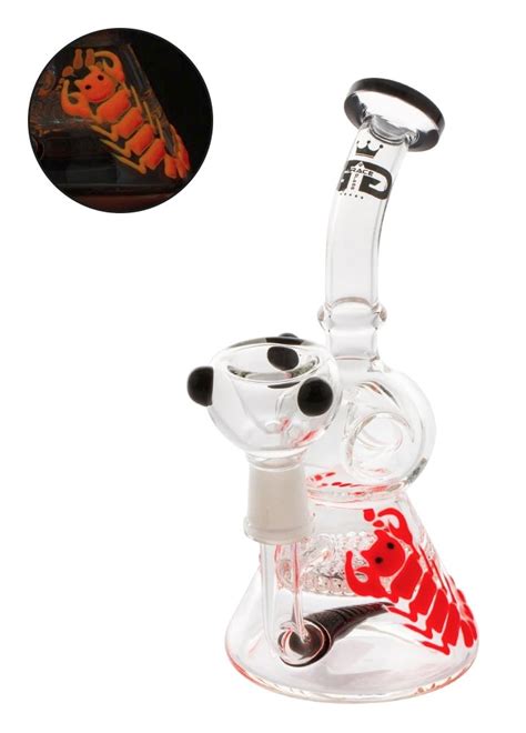 Grace Glass Red Scorpion Bong And Dab Rig 19cm