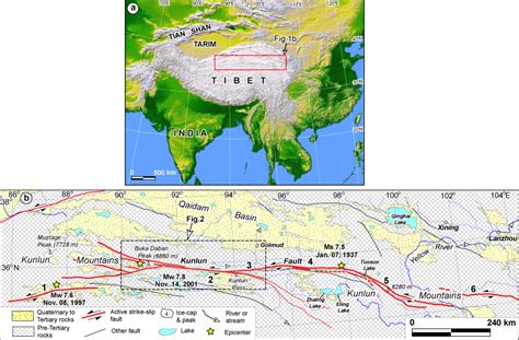 Kunlun Fault Geological Survey Of Japan Aist