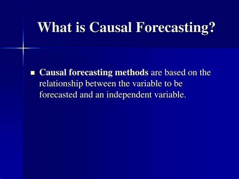 Ppt Causal Forecasting Powerpoint Presentation Free Download Id404608