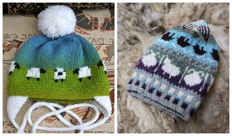 Knit Fair Isle Sheep Hat Free Knitting Pattern Paid Knitting