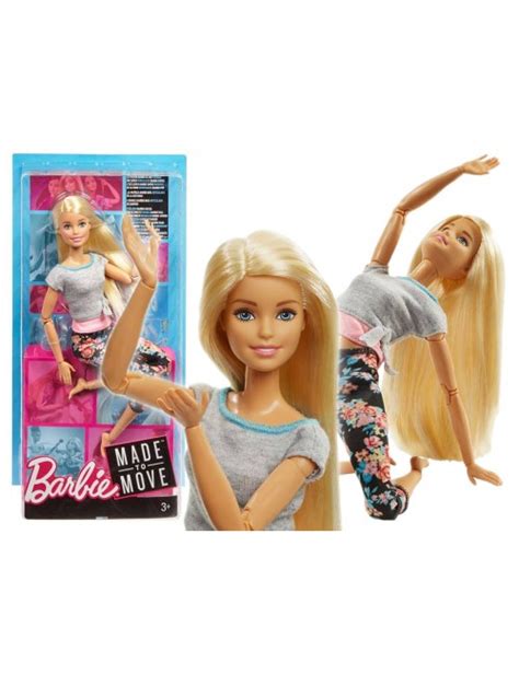 Lalka Barbie FTG81 Made To Move Gimnastyczka Blondynka