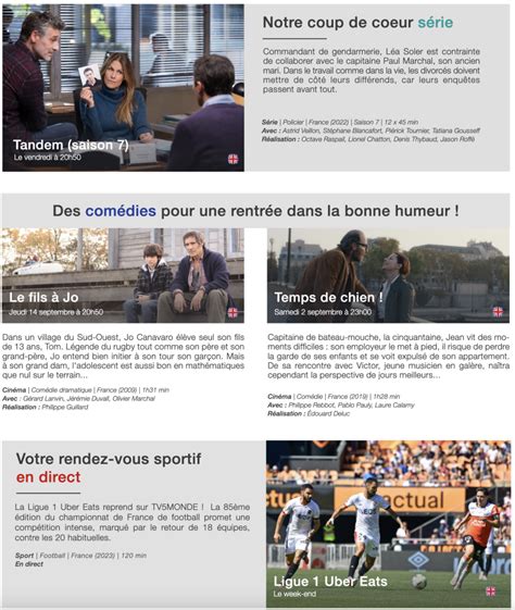 Programme Tv Monde Septembre Trait D Union