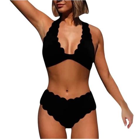 Bikini Pour Femme Avec Coussinet De Poitrine Sans Support En Acier Sexy