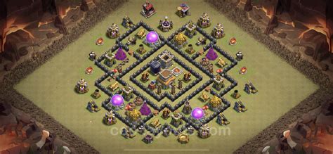 Best War Base Th8 With Link Anti 2 Stars Anti Everything Town Hall