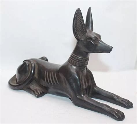 RARE ANCIEN ÉGYPTIEN ANUBIS Tomb Protector Set Statue Egypte Histoire