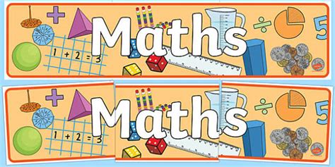 Maths Display Banner - mathematics display banner, maths display