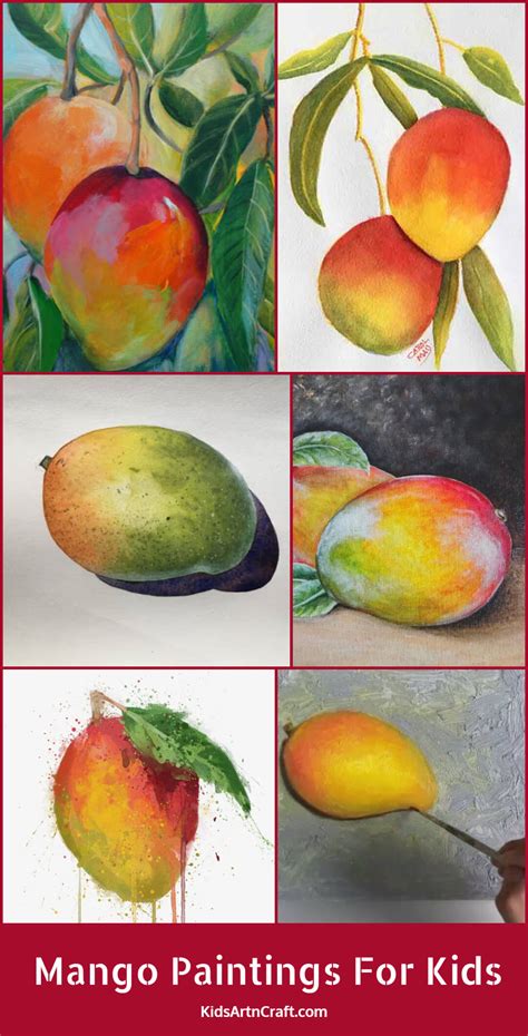 mango paintings  kids kids art craft