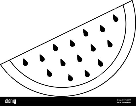 Slices of watermelon Black and White Stock Photos & Images - Alamy