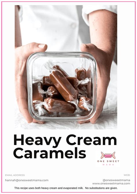 Heavy Cream Caramels Recipe - One Sweet Mama