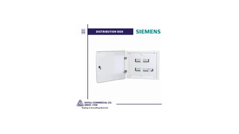 Three Phase Siemens MCB TPN Distribution Box Double Door DB At Rs 500