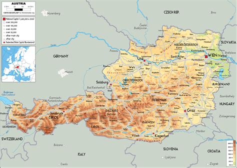 Austria Map / Map Of Austria Showing The Study Areas Main Rivers And