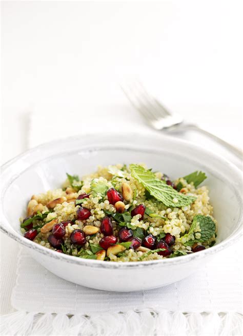 Quinoa Herb And Pomegranate Salad Recipe Olive Magazine