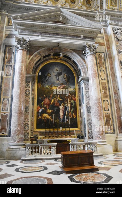 Altar Of Transfiguration With Painting By Raphael 1520 St Peters