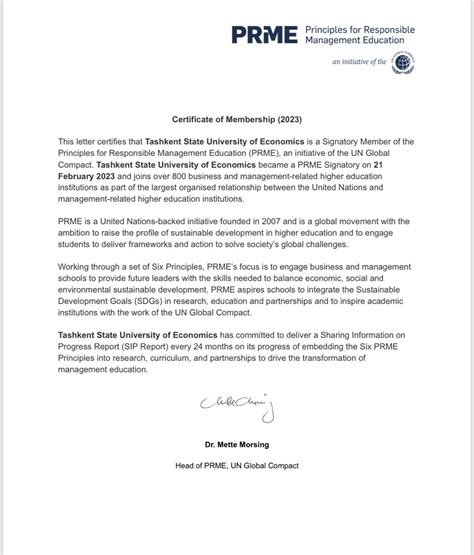 Toshkent davlat iqtisodiyot universiteti Birlashgan millatlar ... 