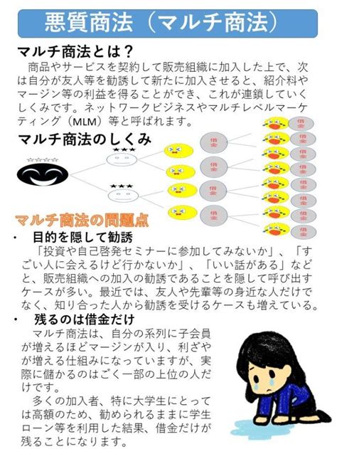 福岡県警察 マルチ商法について