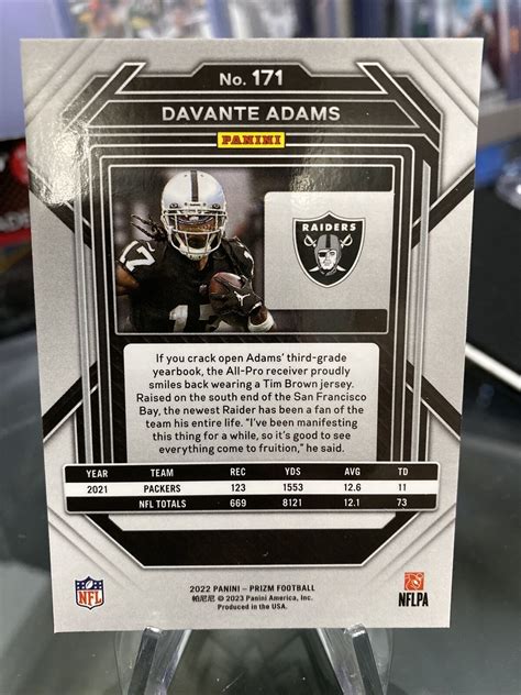 Davante Adams Panini Prizm Football Ebay