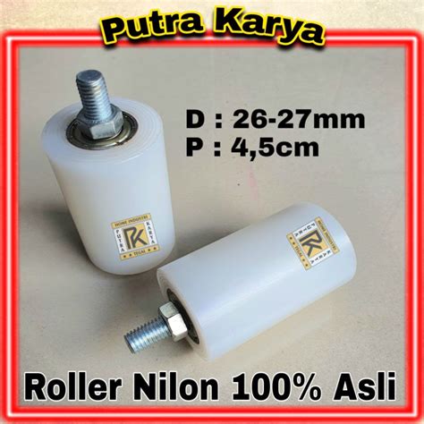 Jual Roda Nilon Roller Pintu Pagar Besi Kecil Uk 26 27mm P 4 5cm