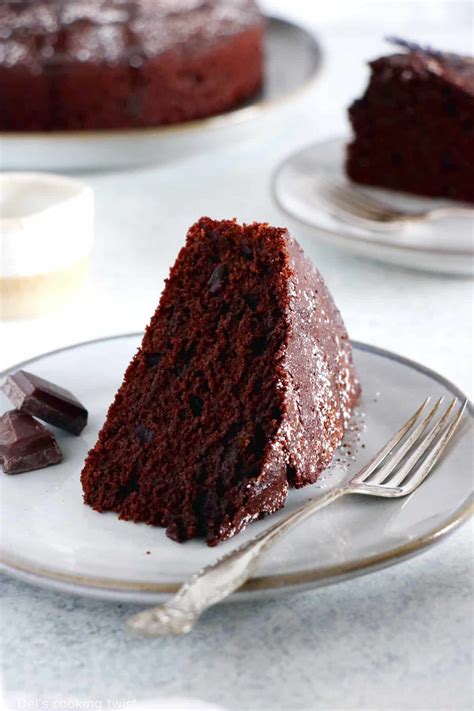 Gâteau au yaourt au chocolat et à l huile d olive Del s cooking twist