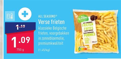 All Seasons Verse Frieten G Promotie Bij Aldi