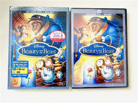 Beauty And The Beast Blu Ray Dvd Disc Set Diamond Edition