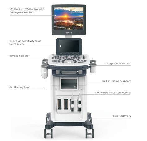 Ultrasound Scanner Hospital Trolley Ultrasound Full Digital D D Color