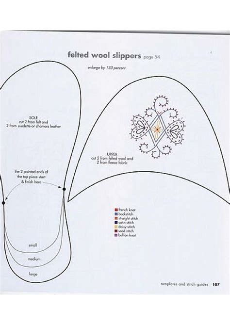 Printable Slipper Sewing Pattern