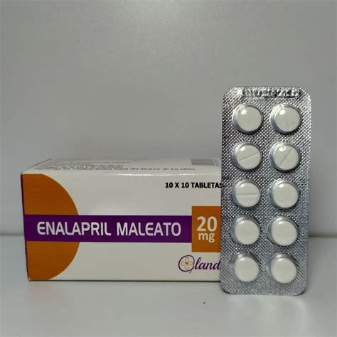 Medicina Enalapril Maleato 20mg X 10 Tab Blister